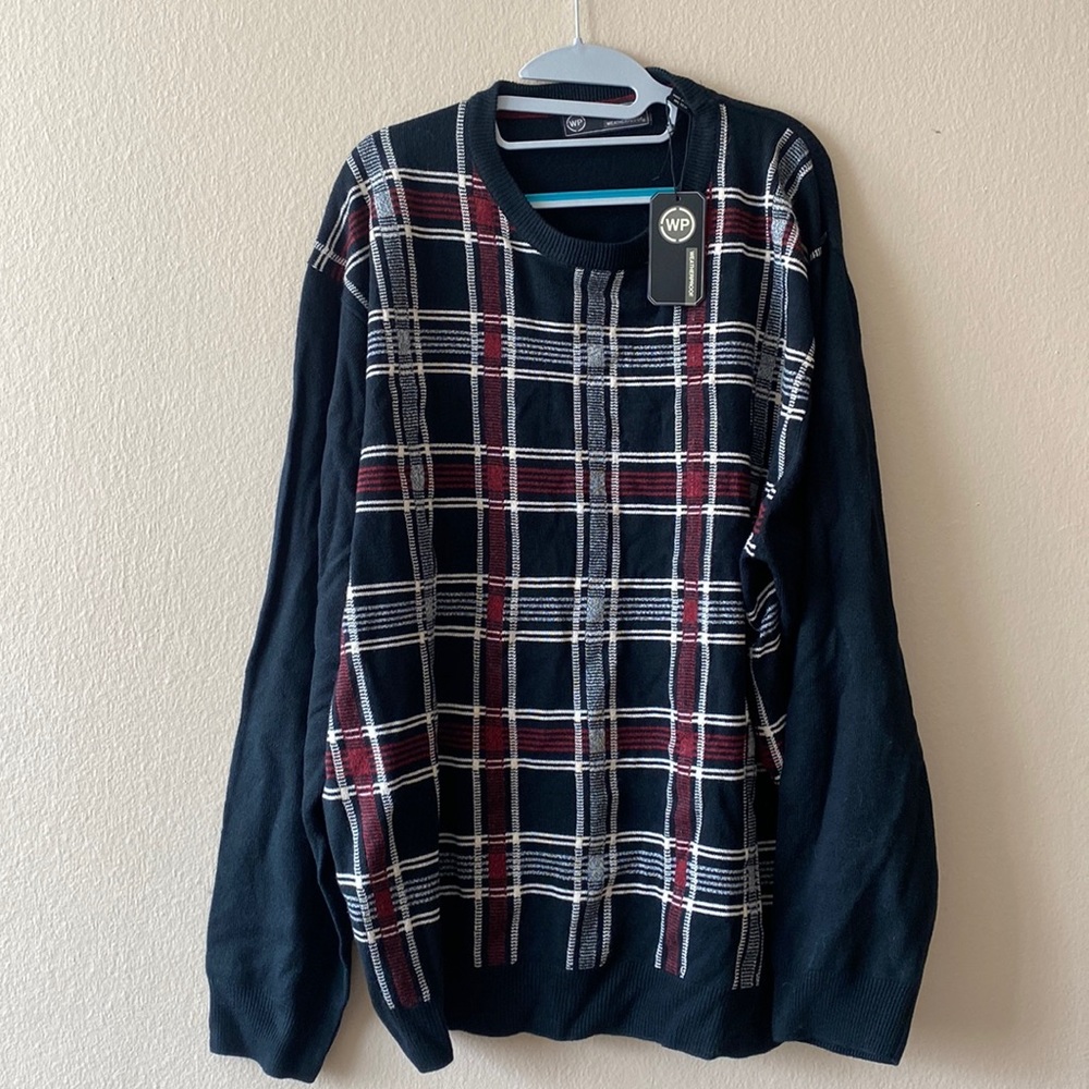 NWT Weatherproof plaid vintage sweater